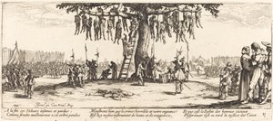 الشنق ، ج. 1633. بواسطة جاك كالوت