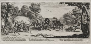 The Miseries of War: Highway Robbery ، 1633. بواسطة جاك كالوت