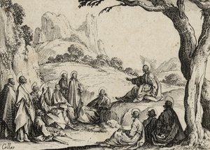 عظة الجبل ، 1635 بواسطة جاك كالوت