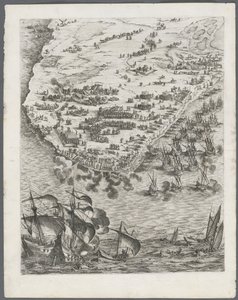حصار لاروشيل: اللوحة 10 ، 1628-1630. بواسطة جاك كالوت
