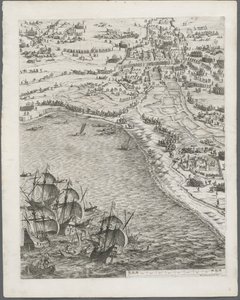 حصار لاروشيل: اللوحة 12 ، 1628-1630. بواسطة جاك كالوت