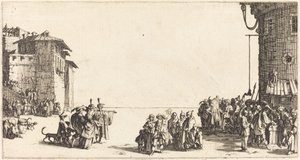 سوق العبيد 1620. بواسطة جاك كالوت