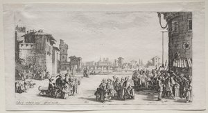 سوق الرقيق ، 1629. بواسطة جاك كالوت
