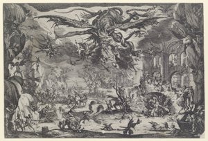 The Temptation of St. Anthony (La tentation de St. Antoine) إغراء القديس أنطونيوس بواسطة جاك كالوت