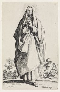 مريم العذراء من Les Grands Apôtres (الرسل الكبار) ، 1631 بواسطة جاك كالوت