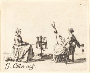 اللفاف والغزال ، ج. 1623. بواسطة جاك كالوت
