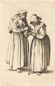امرأتان متسولتان ، ح. 1622. بواسطة جاك كالوت