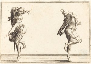 اثنين من Pantaloons الرقص ، ج. 1622. بواسطة جاك كالوت