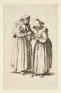 امرأتان متسولتان من المتسولين (Les deux Mendiantes) بواسطة جاك كالوت