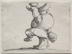 شخصيات متحدبة مختلفة من Iacopo Callot (ينظر الشارب من الخلف) بواسطة جاك كالوت