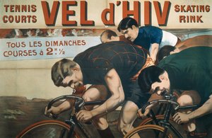 سباقات كل يوم أحد ، ملصق إعلاني عن Vel dHiv (فيلودروم ديفار) ، 1910