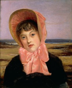 Girl with Pink Hat بواسطة جاك اميل بلانش