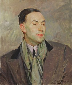 دراسة لصورة بول موراند (1888-1976) (زيت على البطاقة)