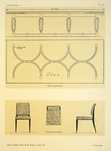 غرفة الطعام IV ، فندق de M. Berger ، في باريس ، صورة توضيحية من "Interieurs" بقلم ليون موسيناك ، حانة. ألبرت ليفي ، 1924-1926