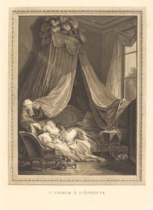 الحب في المحاكمة بواسطة Jacques Firmin Beauvarlet after Pierre Antoine Baudouin