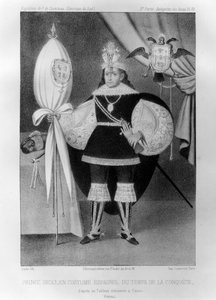 أمير الإنكا ، في زي إسباني خلال فترة الفتح ، القرن السادس عشر 1852