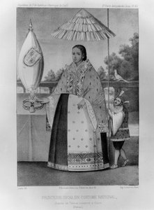 أميرة الإنكا ، الزي الوطني ، 1852