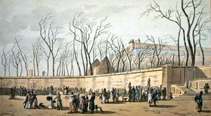 The Petite Provence في حدائق التويلري (مرحاض على ورق) بواسطة جاك فرانسوا جوزيف سويباخ
