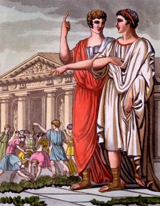 زي المرشح للمكتب في روما ، ورقة من &39;L&39;Antique Rome&39; ، نقشها Labrousse ، حانة. 1796 بواسطة جاك غراسيت دي سانت سوفير