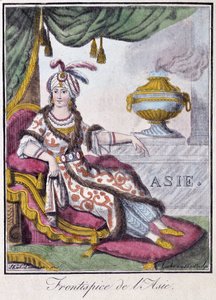 Frontispice of Asia - في "" موسوعة الرحلات "" بقلم Grasset St Sauveur ، محرر. 1796 بواسطة جاك غراسيت دي سانت سوفير