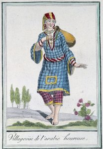 القرية العربية السعيدة - في "" موسوعة الرحلات "بقلم Grasset St Sauveur، ed. 1796 بواسطة جاك غراسيت دي سانت سوفير