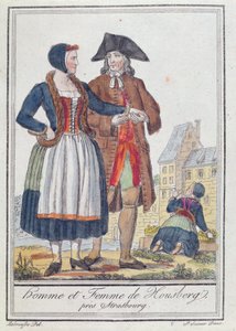 سكان هاوسبرغ ، بالقرب من ستراسبورغ ، 1796 بواسطة جاك غراسيت دي سانت سوفير