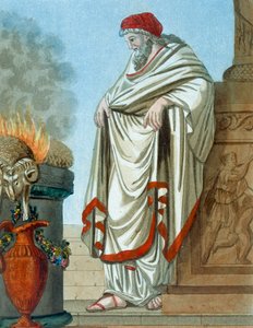 Pontifex Maximus ، رسم توضيحي من &39;L&39;Antique Rome&39; ، منقوش بواسطة Labrousse ، تم نشره عام 1796