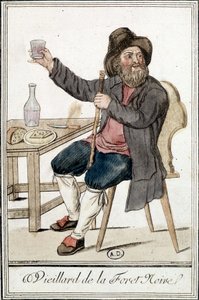 رجل عجوز من الغابة السوداء - في "" Encyclopédie des voyages "" بقلم J. Grasset Saint-Sauveur بواسطة جاك غراسيت دي سانت سوفير