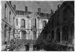 L'ISSUE DU CREDIT FONIER - محكمة الائتمان Foncier في باريس يوم واحد من الإصدار في عام 1883 - الاكتتاب العام - بناءً على الرسم الذي رسمه جاك جيو (1811-1876) 1883