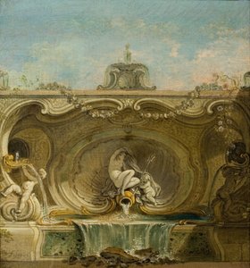 تصميم النافورة. نياد وبوتو ، ج. 1740. بواسطة جاك لاجوي دي