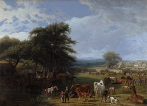 مزرعة مربط اللورد ريفرز ، ستراتفيلد ساي بواسطة Jacques Laurent Agasse