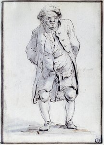 Cartoon of Honore Gabriel (Honore-Gabriel) Riqueti, Count of Mirabeau (1749-1791) the Ain. Drawing by Jacques Louis David (1748-1825) 18th century. Dim. 0,17x0,12 m. Paris, Louvre Museum بواسطة جاك لويس ديفيد