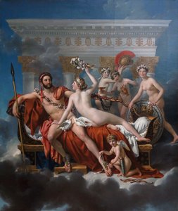الفرنسية: Mars désarmé par Vénus Mars désarmé par Vénus Mars being disarmed by Venus بواسطة جاك لويس ديفيد