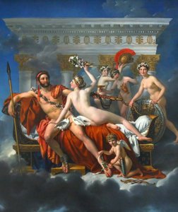 الفرنسية: Mars désarmé par Vénus Mars désarmé par Vénus Mars désarmé par Vénus نزع سلاحه كوكب الزهرة بواسطة جاك لويس ديفيد