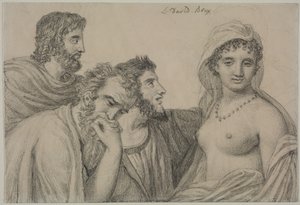 فريني أمام القضاة ، ج. 1816-1820. بواسطة جاك لويس ديفيد