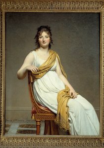 صورة مدام ريموند فيرنينك (1780-1827) أخت يوجين ديلاكروا لوحة لجاك لويس ديفيد (1748-1825) 1799 صن. 1،45 × 1،12 م. متحف اللوفر ، باريس - صورة شخصية لمدام ريموند دي فيرنينك (1780-1827) ، أخت يوجين ديلاكروا. الرسام بواسطة جاك لويس ديفيد