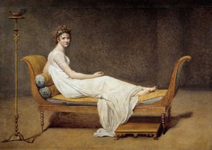 صورة مدام ريكامير (1777-1849) ، جين فرانسواز ديت جولييت - رسم لجاك لويس ديفيد (1748-1825) بواسطة جاك لويس ديفيد