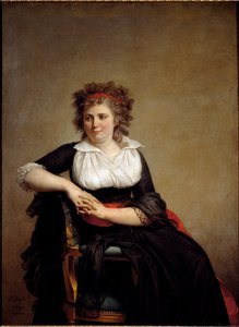 صورة لجين رورين ريليت ماركيز دورفيلييه - 1790. زيت على قماش بواسطة جاك لويس ديفيد