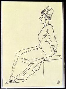 الملكة ماري أنطوانيت (1755-1793) في طريقها إلى إعدامها ، 1793 بواسطة جاك لويس ديفيد