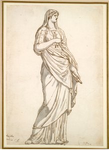 دراسة تمثال سابين من فيلا ميديشي ، ج. 1775-1780. بواسطة جاك لويس ديفيد