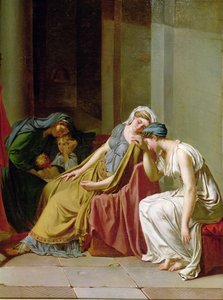 يمين الحوراتي تفاصيل مجموعة من النساء إلى اليمين ، ج 1783 زيت على قماش بواسطة جاك لويس ديفيد