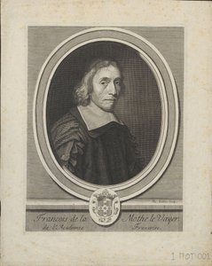 صورة لفرانسوا دي لا موث لو فاير 1588-1672 ، كاليفورنيا. 1695