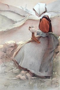 زهرة الأرض ، من L'Estampe Moderne ، نُشرت في باريس 1897-99 (لون ليثو)