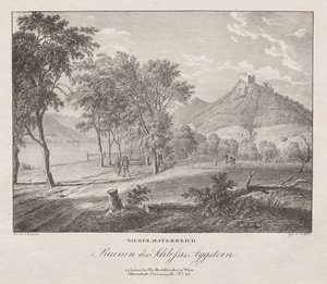 النمسا السفلى ، أطلال قلعة Aggenstein بواسطة جاكوب ألت