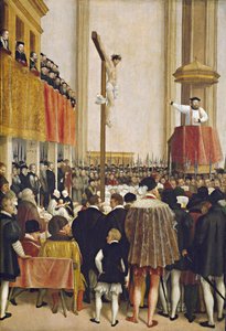 Le sermon du legat du pape Cornelio Musso dans l