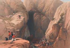 "مدخل إلى ممر كوجاك من باروش" حوالي عام 1839 (طباعة حجرية ، ملون)