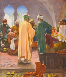 الأرض المقدسة: quot;يا صديقي، اصعد إلى الأعلىquot;، ضيافة البلادين (لون الليثو)