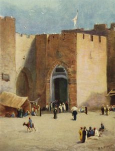يافا. أو "بوابة الأسماك" (لون ليثو) بواسطة جيمس (بعد) كلارك