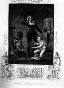الأمير آرثر وهوبيرت ، في الملك جون بواسطة ويليام شكسبير (1564-1616) نقش بواسطة ج. روجرز (نقش) بواسطة جيمس (بعد) نورثكوت