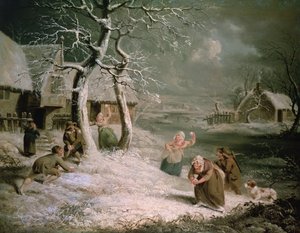الفلاحون يتكاثفون ، 1790 (زيت على قماش) بواسطة جيمس (Attr. To) Ward